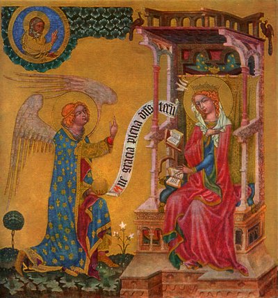 Anunciación de la Virgen María de Master of the Vyssi Brod Altar