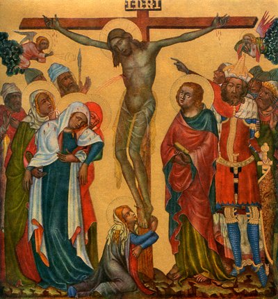 Crucifixión de Master of the Vyssi Brod Altar