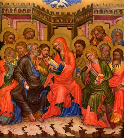 Descenso del Espíritu Santo, c1350 1955 de Master of the Vyssi Brod Altar