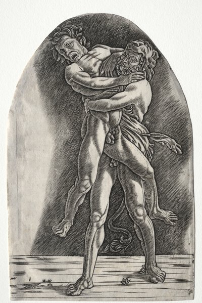 Hércules y Anteo de Master of the Year 1515