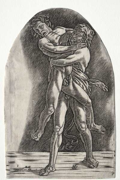 Hércules y Anteo, c.1510 de Master of the Year 1515