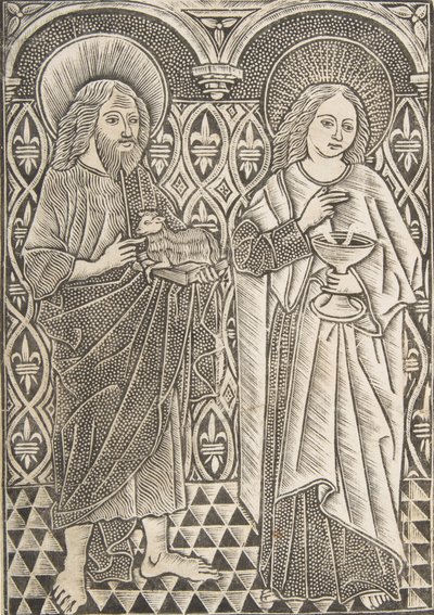 San Juan Bautista y San Juan Evangelista, siglo XV de Master with the Cologne Arms