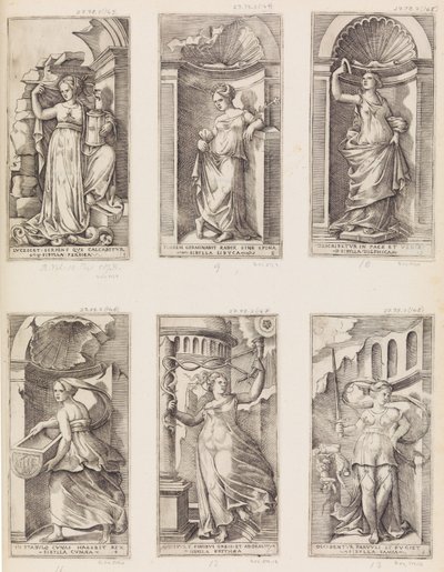 La Sibila Libia, siglo XVI de Master with the Name of Jesus