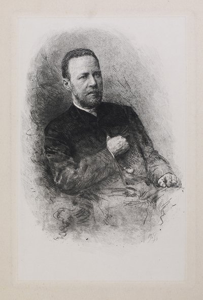 Retrato del historiador y periodista Sergey Nikolayevich Shubinsky 1834-1913, 1900s de Mate