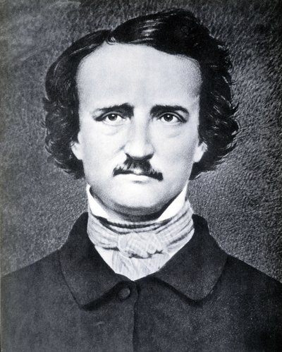 Retrato del escritor estadounidense Edgar Allan Poe (1809 - 1849) fotografía de Brady en el siglo XIX de Mathew B. Brady