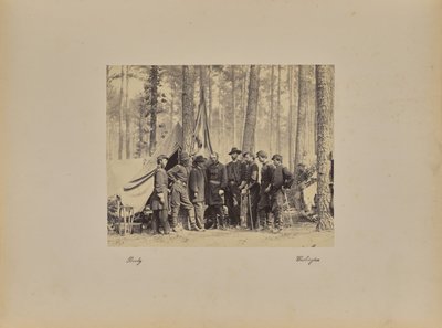 Potter y su personal de Mathew B. Brady