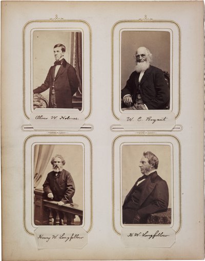Álbum de 200 cartes de visite, la mayoría por Brady, ca.1865 de Mathew B. Brady