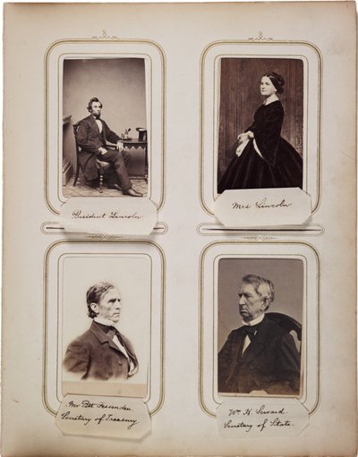Álbum de 200 cartes de visite, la mayoría por Brady, c.1865 de Mathew B. Brady