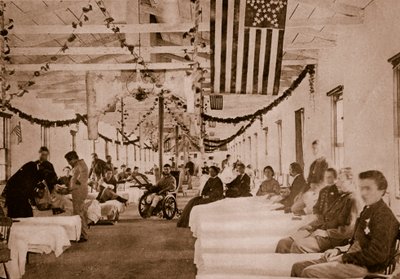 Hospital del ejército cerca de Washington, D.C., 1861-65 de Mathew B. Brady