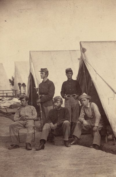 Escena de campamento,1862 (foto) de Mathew Brady