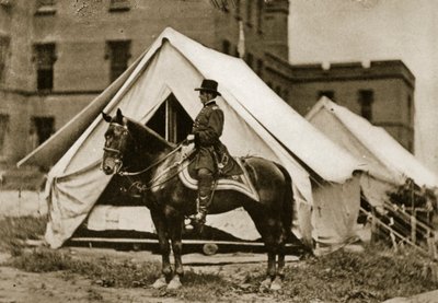 General Hooker a caballo, 1863 de Mathew B. Brady