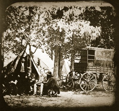 Sede del New York Herald en el campo en Culpeper Court House, 1863 de Mathew B. Brady