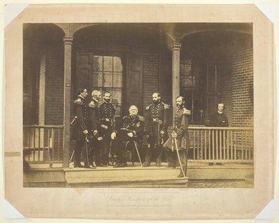 Teniente General Scott, General en Jefe del Ejército de EE.UU. y Estado Mayor, 1861 de Mathew Brady
