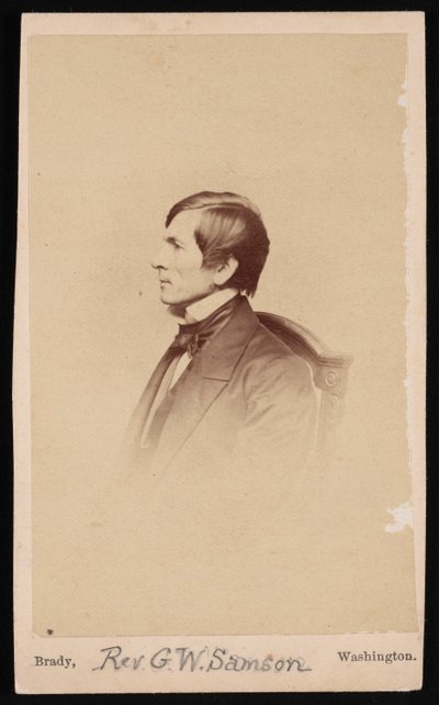 Retrato del Rev. George Whitefield Samson 1819-1896, Antes de 1896 de Mathew Brady