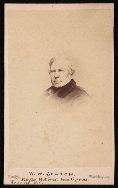 Retrato de William Winston Seaton 1785-1866, antes de 1866 de Mathew Brady