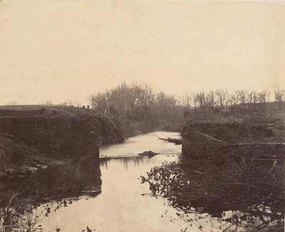 Ruinas del Puente de Piedra - Bull Run de Mathew Brady