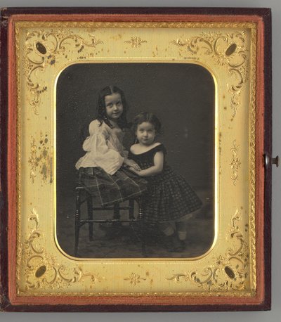 Retrato sin título de dos niñas, 1861 de Mathew Brady