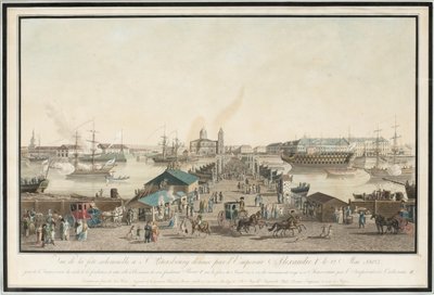 Primera celebración del aniversario de San Petersburgo el centenario de la ciudad en mayo de 1803, 1804 de Mathias Gabriel Lory