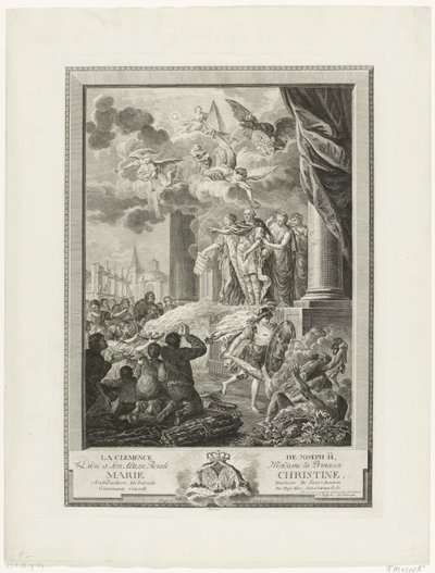 Clemencia del emperador José II a los protestantes, 1783 La Clemence de Joseph II (título sobre el objeto) de Mathias de Sallieth