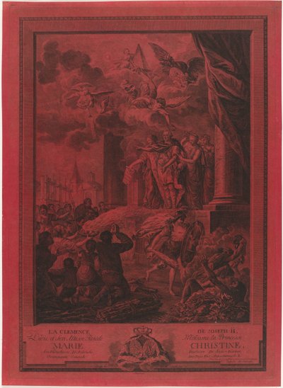 Clemencia del emperador José II a los protestantes, 1783 La Clemence de Joseph II (título sobre el objeto) de Mathias de Sallieth