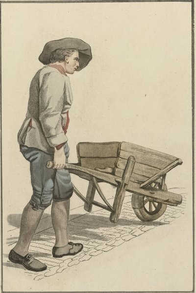 Hombre con carretilla de Mathias de Sallieth