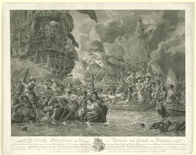 La incursión holandesa en el Medway y la captura del Royal Charles, 1667 de Mathias de Sallieth