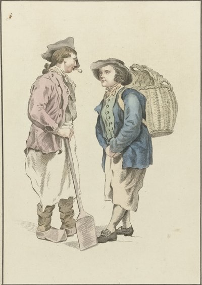 Dos granjeros en conversación de Mathias de Sallieth