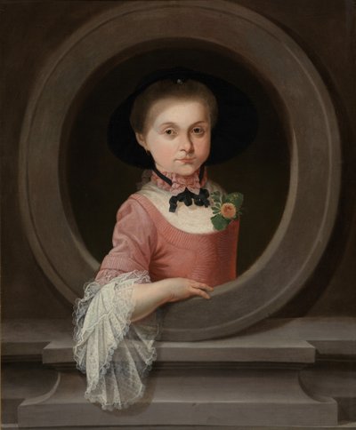Retrato de niña (óleo sobre lienzo) de Mathias de Visch