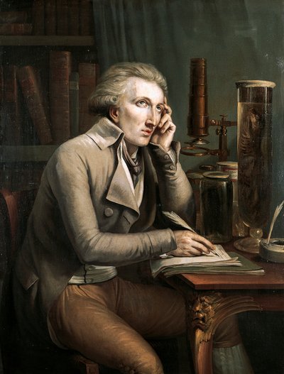 Retrato de Georges Leopold Cuvier (Montbéliard) de Mathieu Ignace van Bree