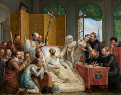 La muerte de Peter Paul Rubens de Mathieu Ignace van Bree