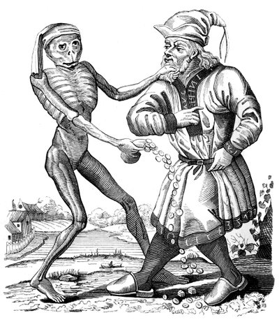 La muerte y el judío, siglo XVII 1849 de Mathieu Marian