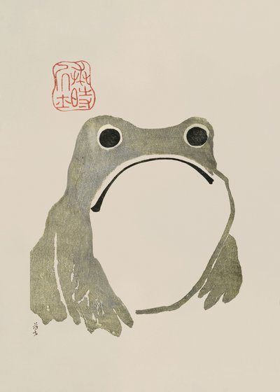 La rana gruñona I (Original) de Matsumoto Hoji