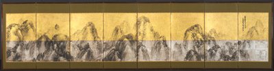 Setenta y dos picos contra el cielo azul, 1785 de Matsumura Goshun