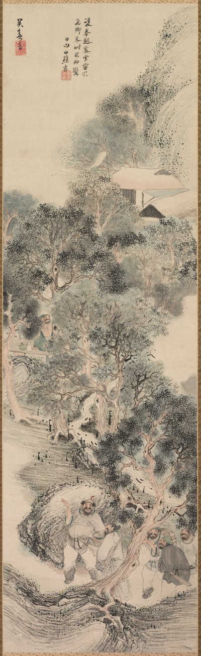 Bandidos de Water Margin, finales del siglo XVIII-principios del siglo XIX de Matsumura Goshun