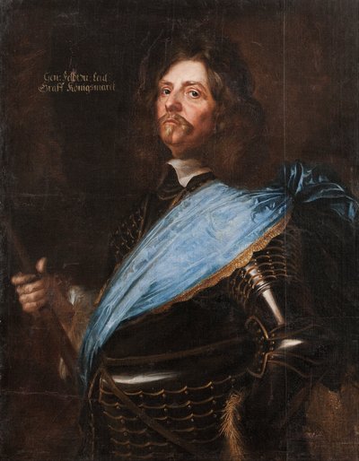 Mariscal de campo Conde Hans Christoffer von Königsmarck, 1651 de Mattaus the Younger Merian