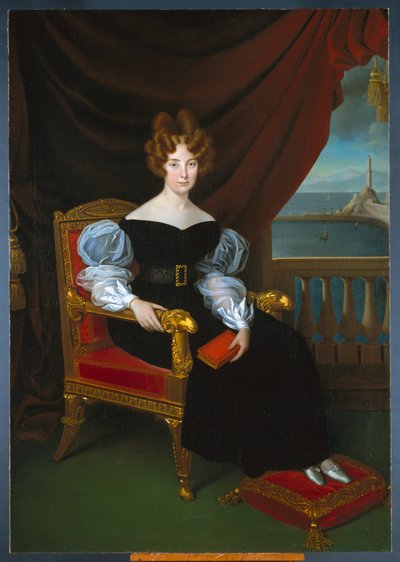 Maria Brignole Sale De Ferrari, duquesa de Galliera (1811-1888)". Pintura de Matteo Antonio Picasso (1794-1879) Dim 191x133 cm Genes, New Road Museums de Matteo Antonio Picasso