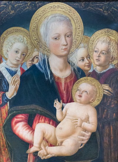 Virgen con el Niño y ángeles de Matteo di (c.1430 95) Giovanni