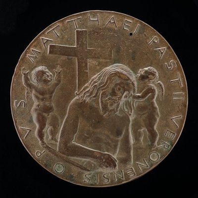 Cristo en la tumba [reverso] de Matteo di Andrea de Pasti