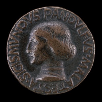 Sigismondo Pandolfo Malatesta, 1417-1468, Señor de Rimini y Fano [anverso], 1447 de Matteo di Andrea de Pasti