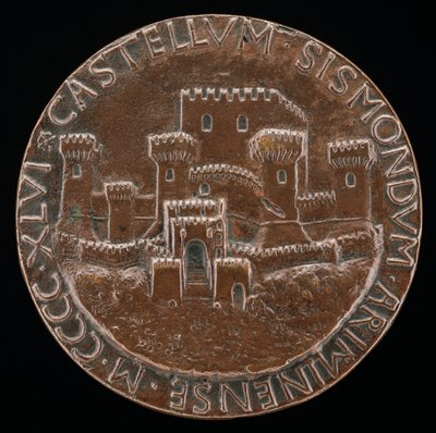 El Castillo de Rímini [reverso], 1446 de Matteo di Andrea de Pasti