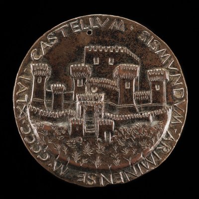El castillo de Rímini [reverso], 1446 de Matteo di Andrea de Pasti
