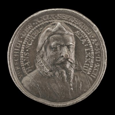 Hans Schel, 1518-1592, Patricio de Núremberg [anverso], 1592 de Matthäus Carl