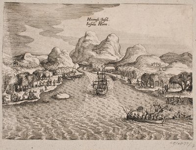 Descripción de la Isla Horn de Matthäus Merian d.Æ.