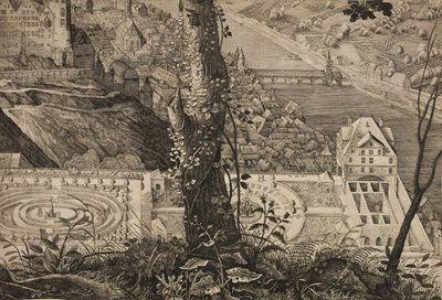 Hortus Palatinus. Jardín del Castillo de Heidelberg de Matthäus Merian d.Æ.