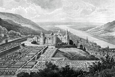 Castillo de Heidelberg, Alemania, en 1620, 1903 de Matthaus Merian
