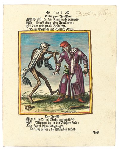 La muerte y el abogado, c.1700-1725 de Matthaus the Elder Merian