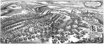 La Batalla de Nördlingen el 6 de septiembre de 1634 de Matthaus the Elder Merian