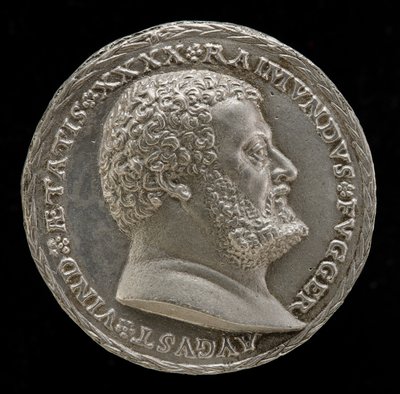Raymund Fugger, 1489-1535, Erudito y Mecenas de las Artes [anverso] de Matthes Gebel