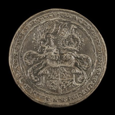 Escudo con cascos y crestas [reverso], 1535 de Matthes Gebel