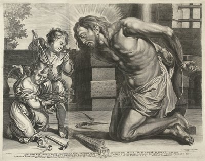 Cristo arrodillado ante el Arma Christi de Mattheus Borrekens